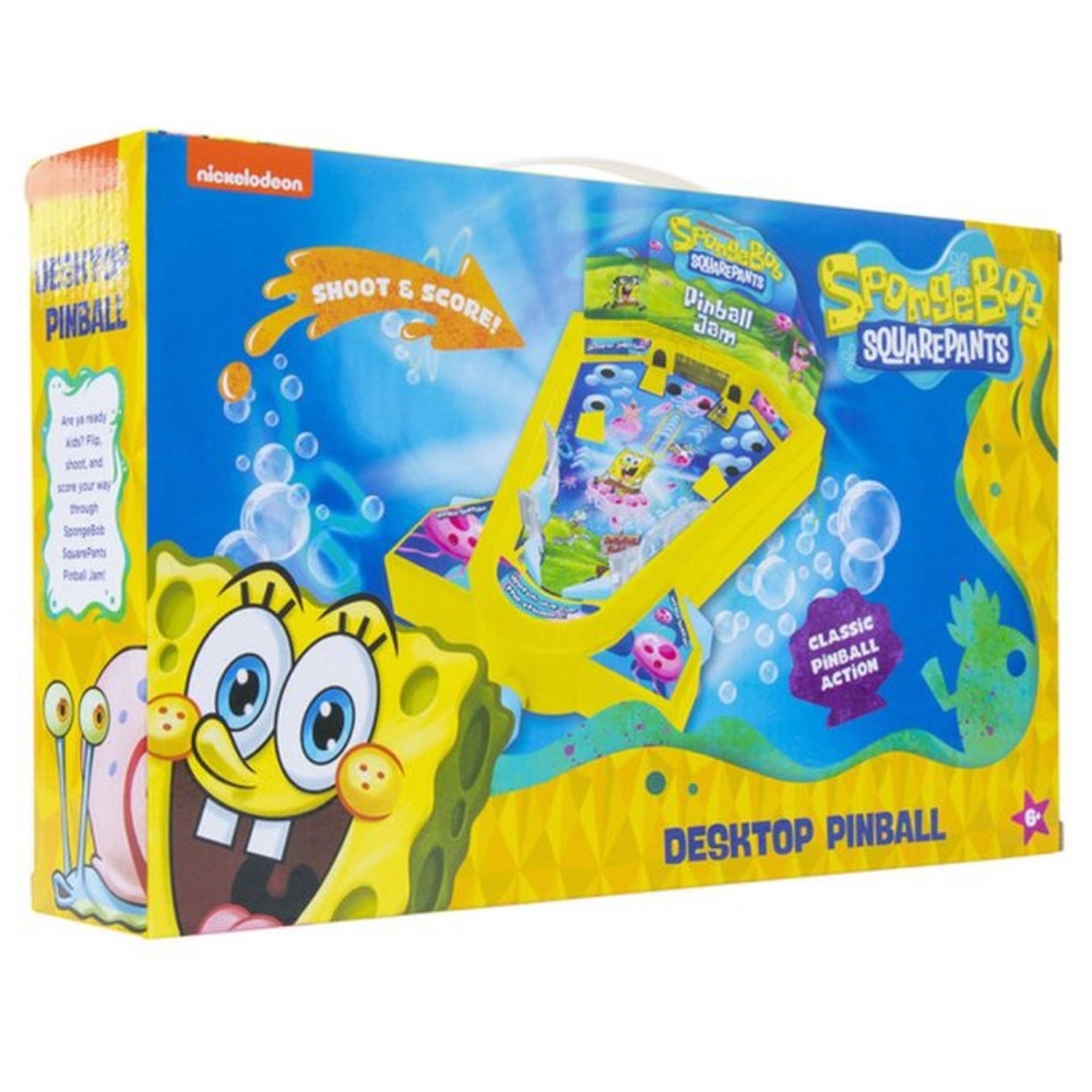 Nickelodeon SpongeBob SquarePants Pinball Game - Yellow and Blue
